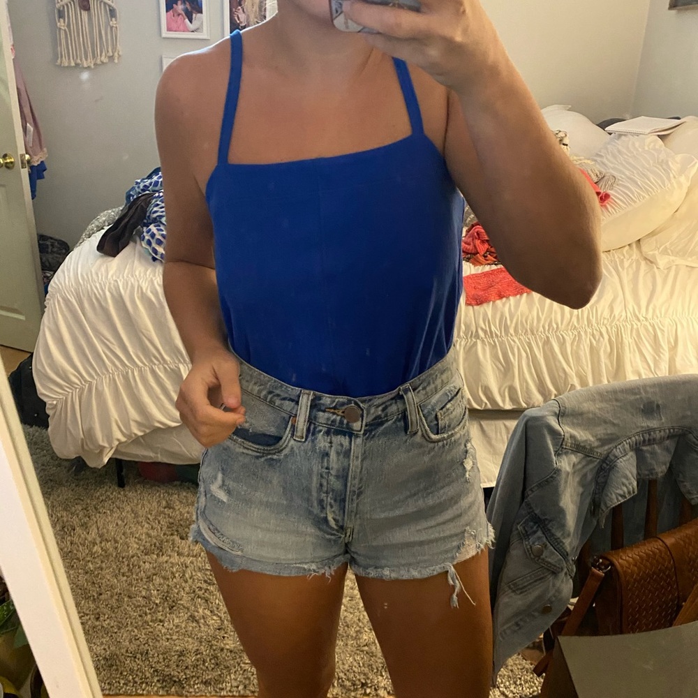 Free people colbolt blue sample top